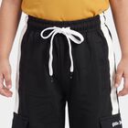 Girls Black Straight Fit Side Stripe Cargo Pyjama, Black, small