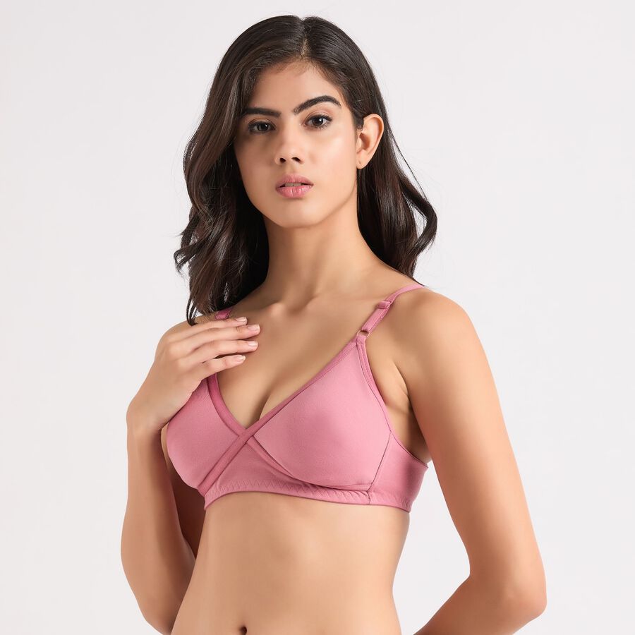 Ladies' Non-Padded Bra, Light Pink, large image number null