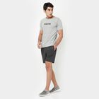 Cotton Blend Single Jersey Round Neck T-Shirt, Melange Light Grey, small image number null