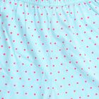 Girls Navy Blue Regular Fit Star Printed Pyjama, Light Blue, small