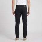 Men's Dark Grey Slim Fit Solid Jeans, गहरा ग्रे, small