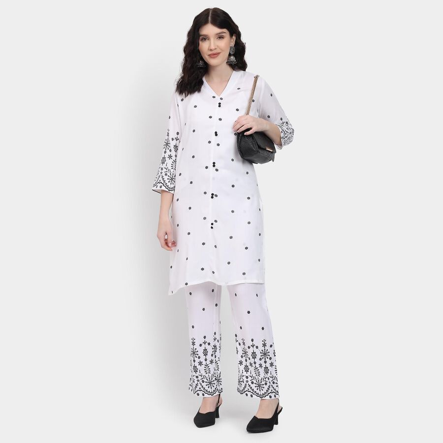 Ladies' Ethnic Set , ऑफ व्हाइट, large image number null