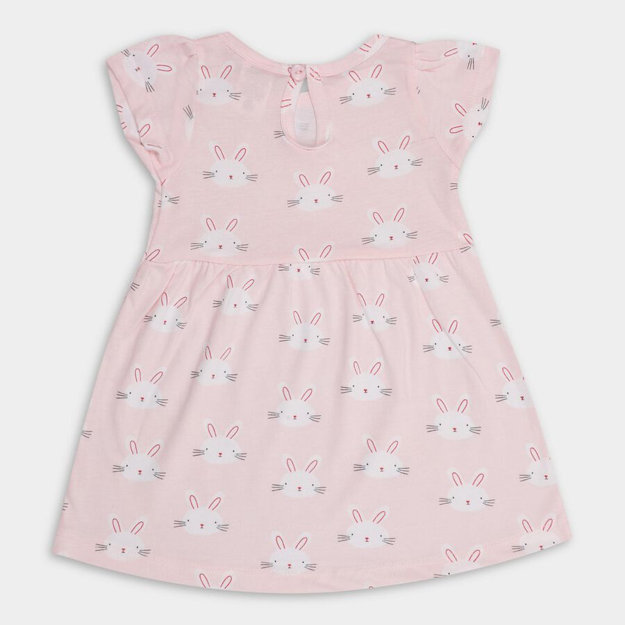 Infant Girls' 100% Cotton Frock , Light Pink, large image number null