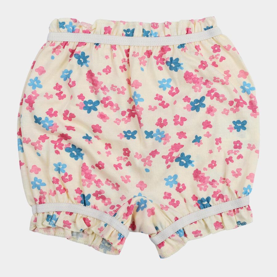 Girls Yellow Regular Fit Solid Bloomers, पीला, large