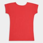 Girls' 100% Cotton T-Shirt, Coral, small