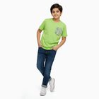 Boys' Half Sleeves T-Shirt, हल्का हरा, small image number null