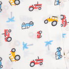 Boys All Over Print Night Suit, White, small image number null