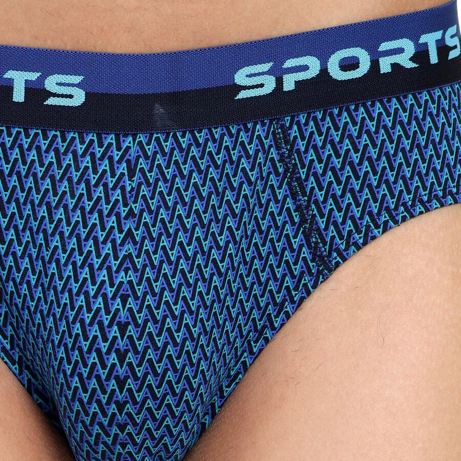 Men's 100% Cotton Briefs , गहरा हरा, large