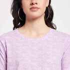 All Over Print Round Neck T-Shirt, Lilac, small image number null