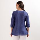 Ladies' Kurti, गहरा नीला, small image number null