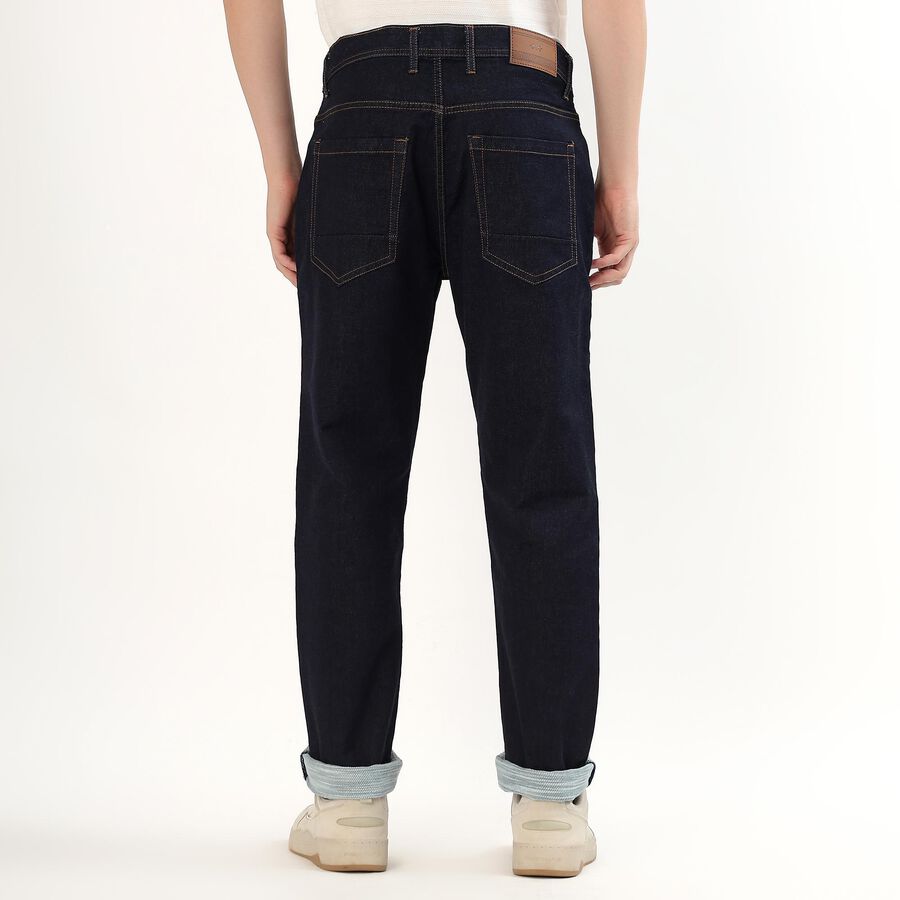 Men's Slim Fit Jeans, गहरा नीला, large image number null