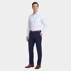 Men's White Cotton Spread Collar Formal Shirt, White, small