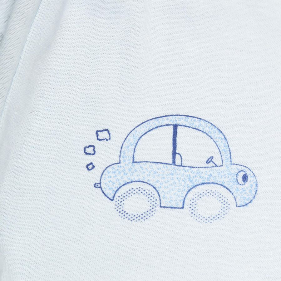 Infants Cotton Solid Pyjama, Light Blue, large image number null