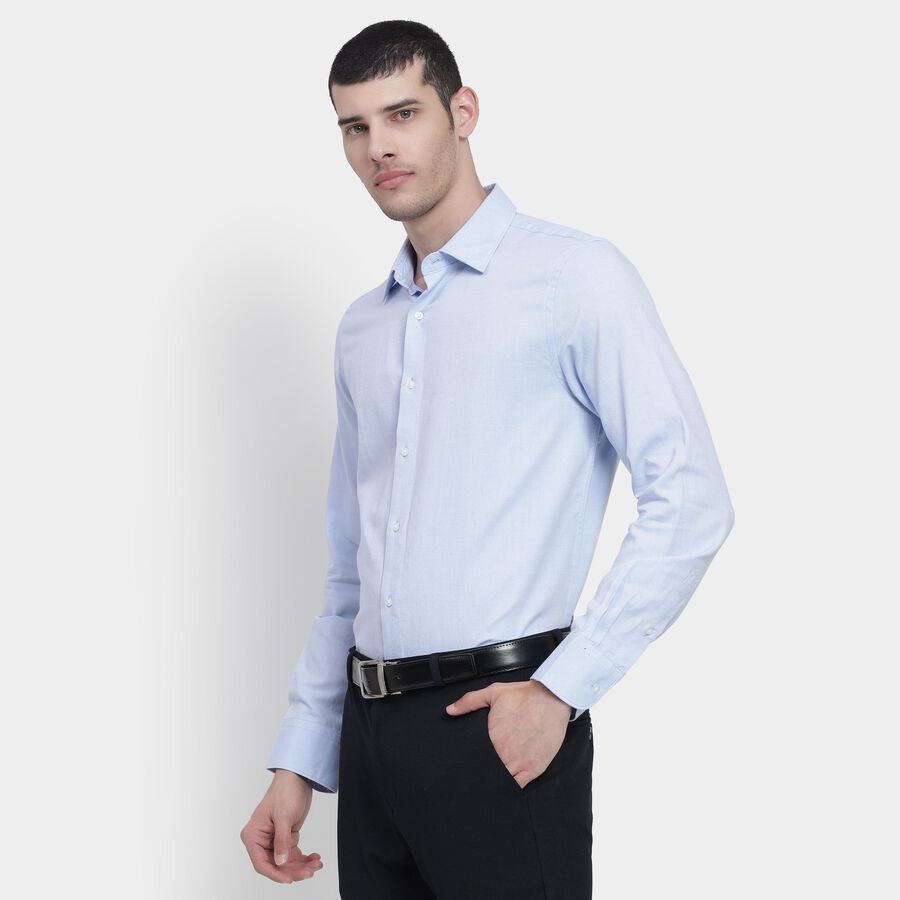 Men's 100% Cotton Formal Shirt , हल्का नीला, large image number null