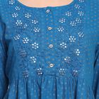 Ladies' Kurti, Teal Blue, small image number null