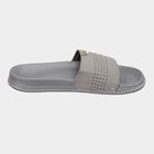 Men Solid Slip-On Casual Sandals, Dark Grey, small image number null