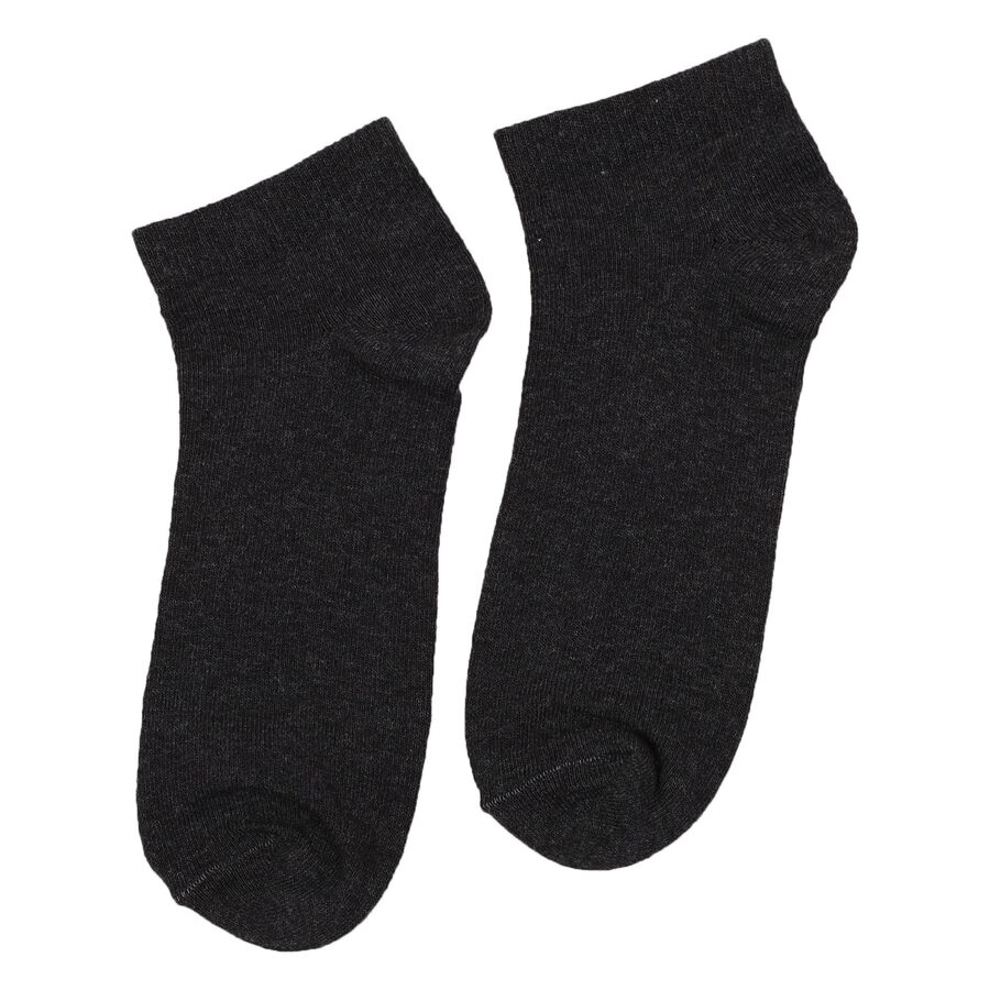 Men's Socks (Pack of 3), चारकोल, large