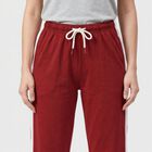 Women's Maroon Straight Fit Side-Striped Track Pants, Maroon, small