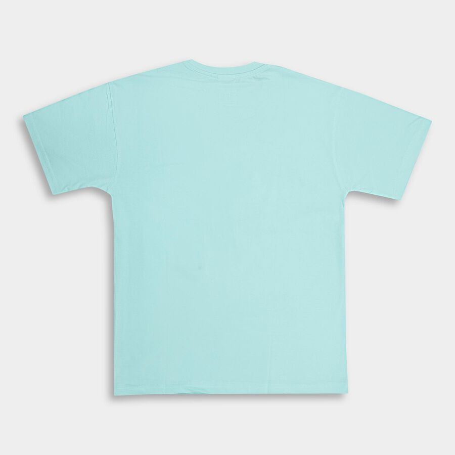 Boys' 100% Cotton Half Sleeves T-Shirt , हल्का नीला, large image number null