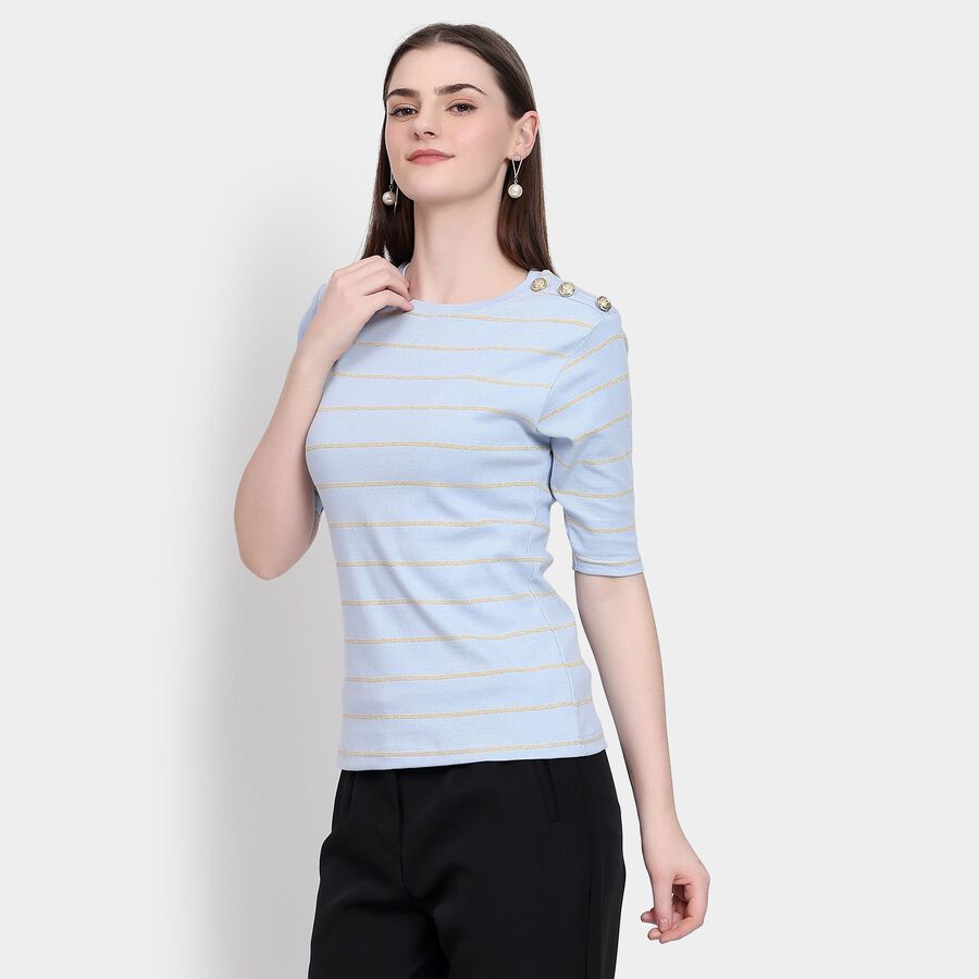 Ladies' Top, Light Blue, large image number null