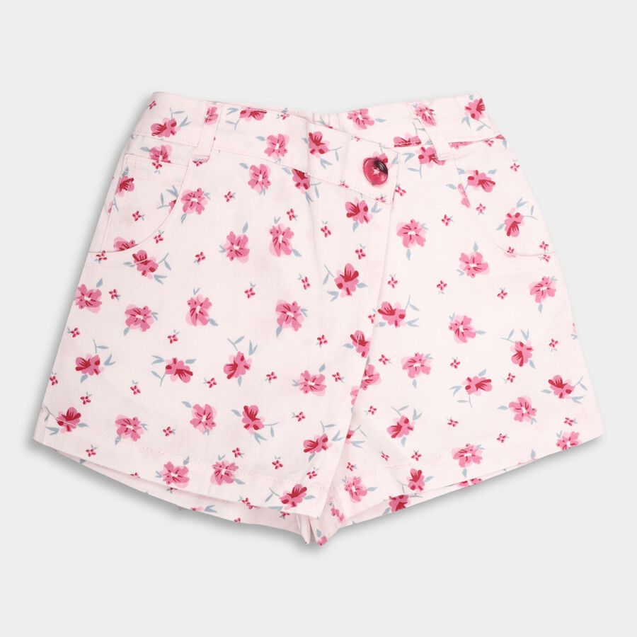 Infants' 100% Cotton Half Pant , हल्का गुलाबी, large image number null