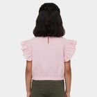 Girls' T-Shirt, हल्का गुलाबी, small