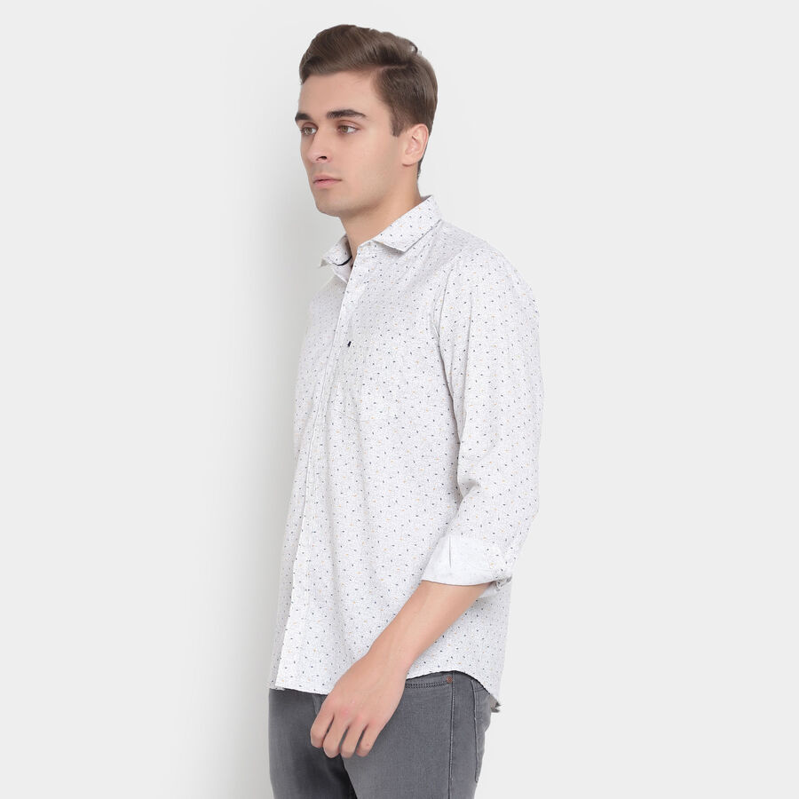 Printed Casual Shirt, Light Grey, large image number null