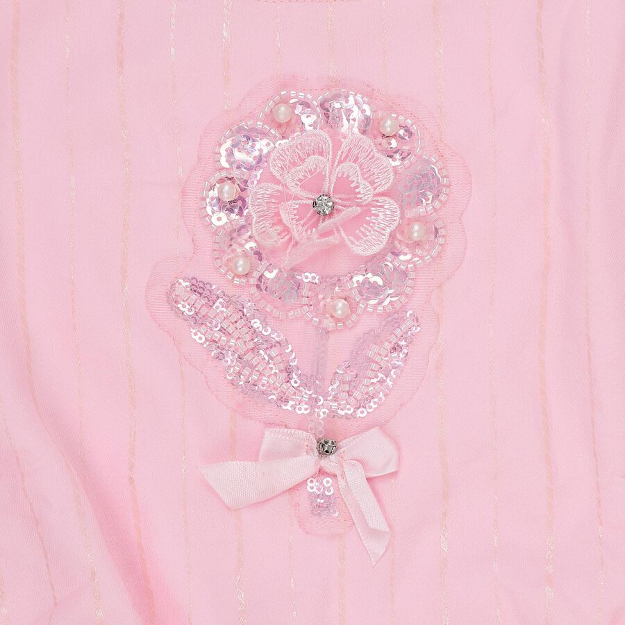 Girls' T-Shirt, हल्का गुलाबी, large