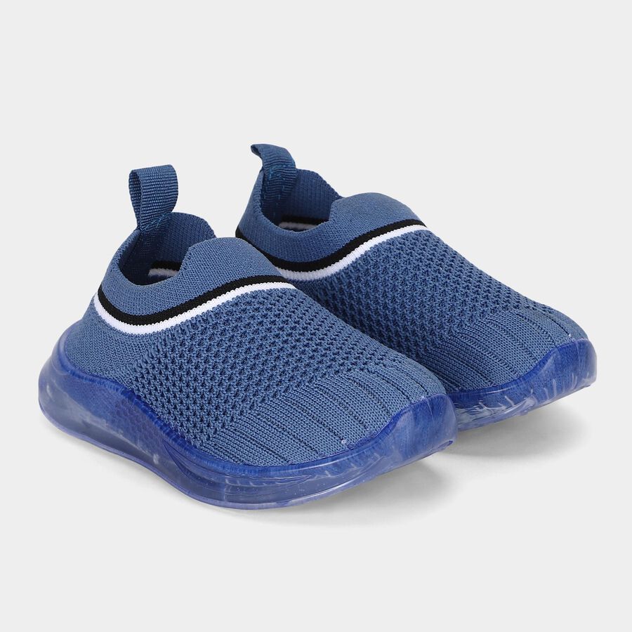 Boys' Blue Slip-On Sneakers, Blue, large