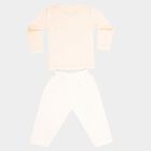 Infants Cotton Baba Suit, Peach, small image number null