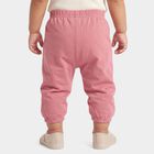 Infants' Pink Regular Fit Cartoon Printed Cotton Pyjama, Pink, small