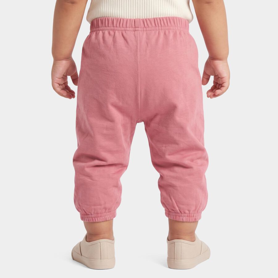 Infants' Pink Regular Fit Cartoon Printed Cotton Pyjama, Pink, large
