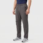 Men's Dark Grey Straight Fit Cargo Track Pants, Dark Grey, small