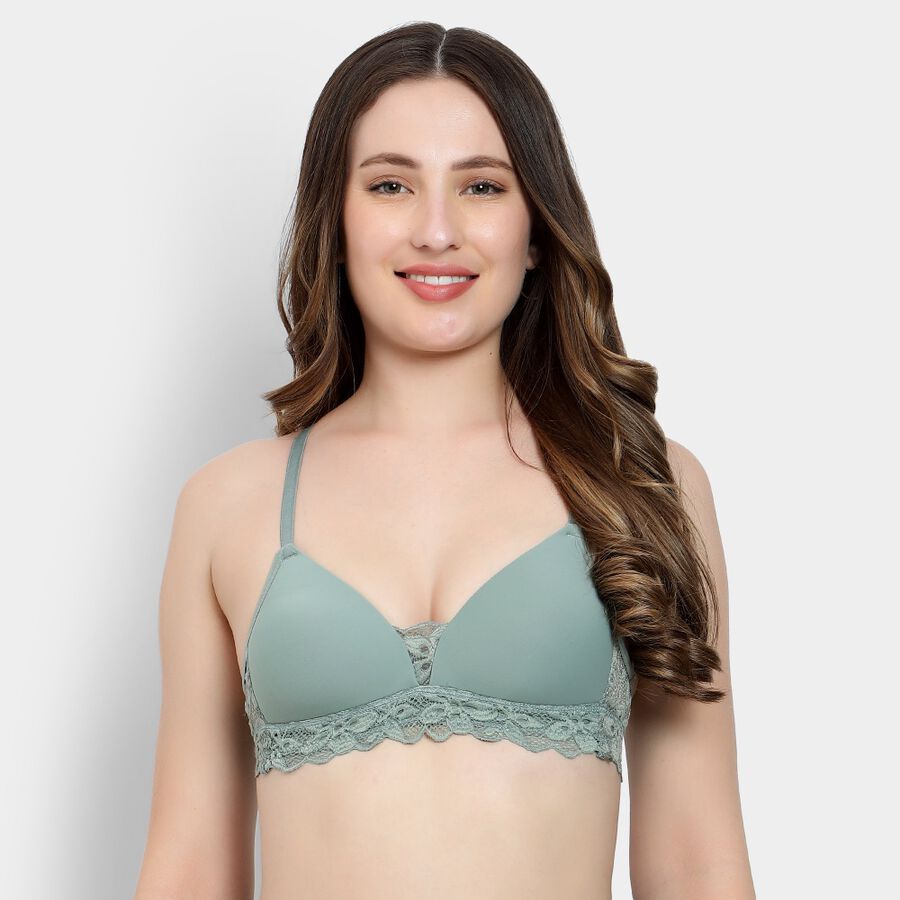 Ladies' Padded Bra, Light Green, large image number null