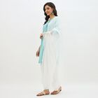 Women's Bright White Solid Dupatta, White, small image number null