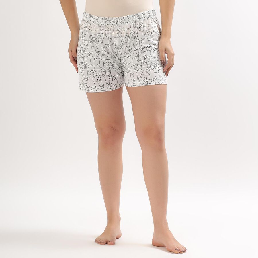 Ladies' Basic Shorts , सफ़ेद, large image number null