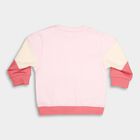 Infants Light Pink Crew Neck Casual Sweatshirt, हल्का गुलाबी, small image number null