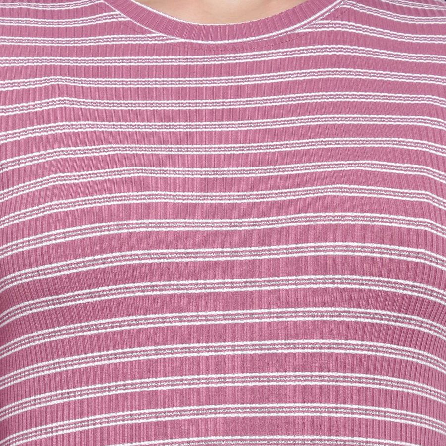 Stripes Dress, Purple, large image number null