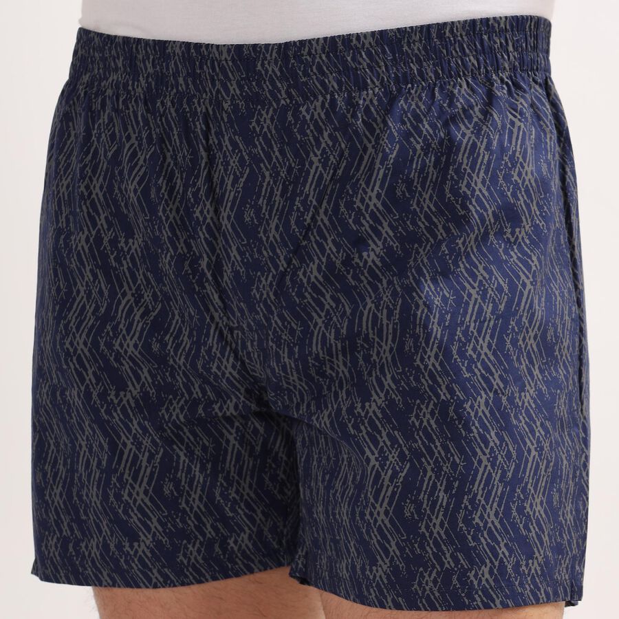 Men's 100% Cotton Boxers, नेवी ब्लू, large image number null