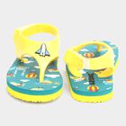 Kids Printed Slippers, Yellow, small image number null