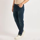Men's Slim Fit Jeans , गहरा नीला, small image number null