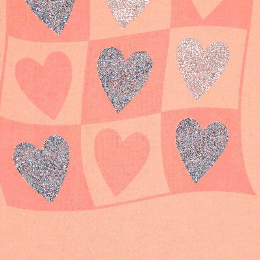 Girls Solid Top, Peach, large image number null