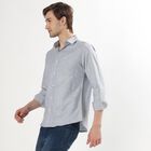 Men's Light Grey Slim Fit Casual Shirt, Light Grey, small image number null