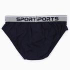 Boys' Dark Navy Cotton Regular Fit Briefs, नेवी ब्लू, small image number null