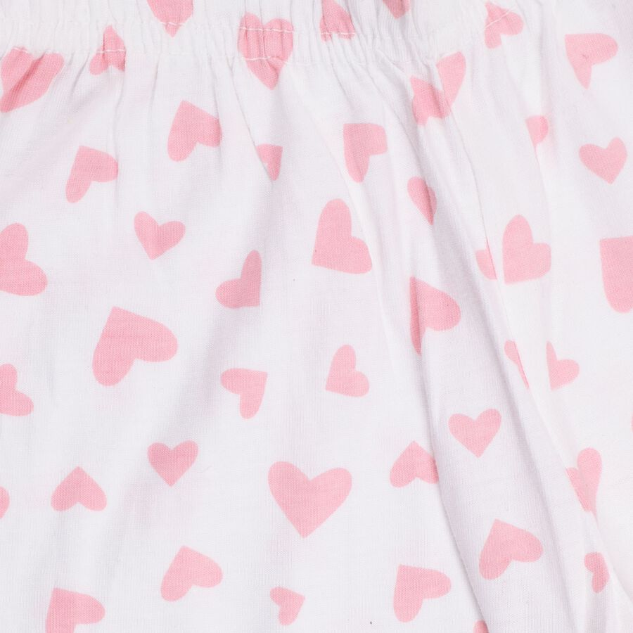 Girls' 100% Cotton Capri Set , Light Pink, large image number null