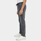 Boys' Light Grey Regular Fit Stretchable Jeans, हल्का ग्रे, small