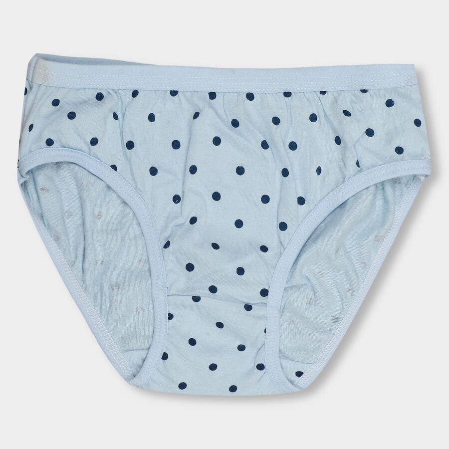 Girls' 100% Cotton Panty, Aqua, large image number null
