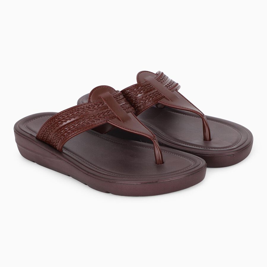 Ladies' Slipper, Maroon, large