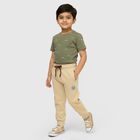 Boys' Light Beige Elastic Waist Pyjama, Beige, small image number null