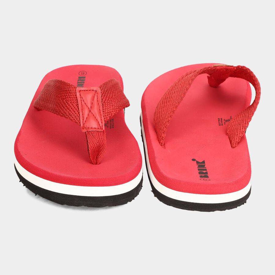 Men's Slippers, Red, large image number null